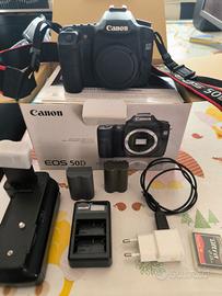EOS 50d Canon + scatola + Accessori 