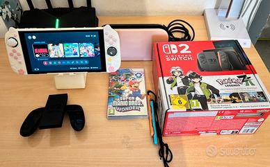 Nintendo Switch 2-Pari al Nuovo+Gioco+Accessori!