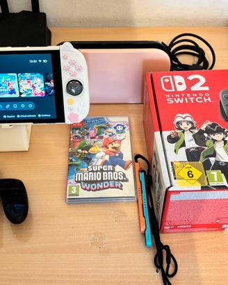 Nintendo Switch 2-Pari al Nuovo+Gioco+Accessori!