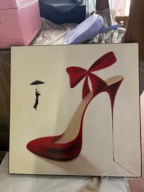 Quadro scarpa rossa
