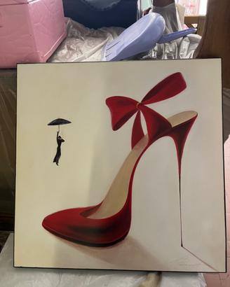 Quadro scarpa rossa