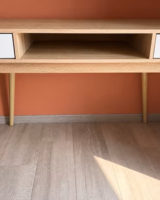Scrivania moderna effetto rovere, come nuova!!