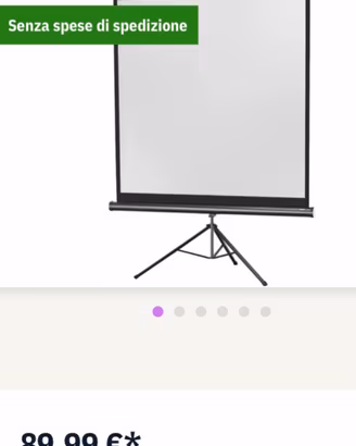 Schermo da proiezione 125x125 Richiudibile