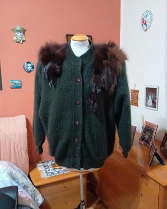 cardigan in angora