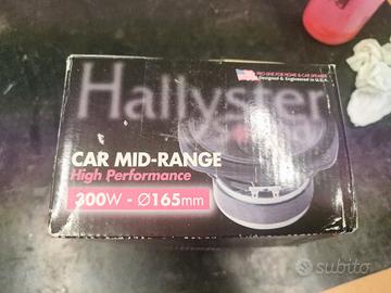 HALLYSTER CAR MID-RANGE 300W 165mm 4 Ohm