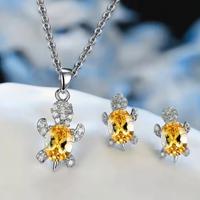 Collana e orecchini tartaruga 