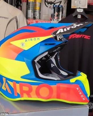 Casco cross airoh twist 2.0 lift azure matt