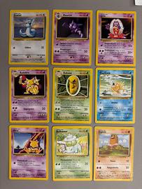 Lotto carte pokémon vintage
