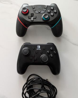 Due controller per Nintendo switch. Uno wirelles e