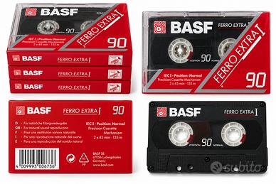 3 Audiocassette BASF Ferro Extra I 90 – Vintage