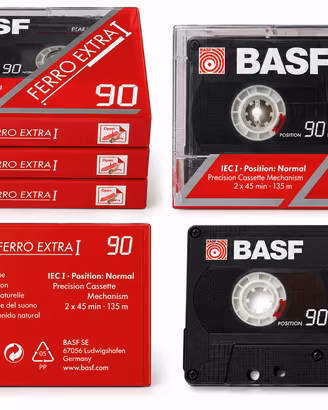 3 Audiocassette BASF Ferro Extra I 90 – Vintage