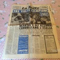 Giornale "La notte"1982 3 volte campioni