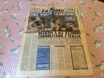 Giornale "La notte"1982 3 volte campioni