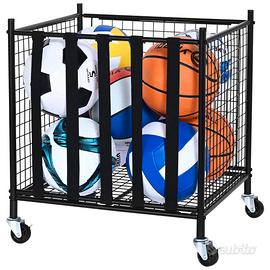 Carrello Portaoggetti Palline Sportive con Ruote