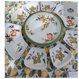 Antipastiera Gigante Tiffany Bouquet Italy 9pezzi 
