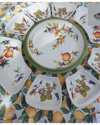 Antipastiera Gigante Tiffany Bouquet Italy 9pezzi 