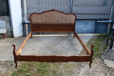 Letto matrimoniale vintage in stile Chippendale