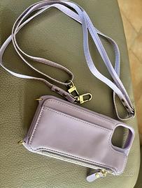 Cover iPhone 13 portafoglio con laccio