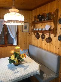 Roulotte con casetta in legno