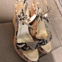 Sandali Pollini cinturino e zeppa sughero n.39