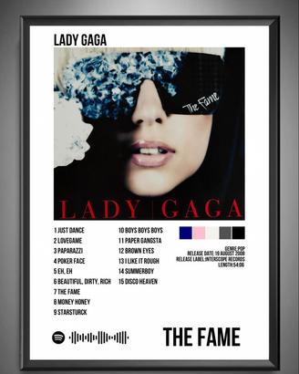 Poster “The Fame” di Lady Gaga.