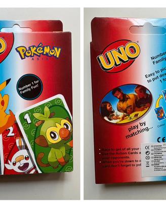 UNO Pokémon Asia Gioco Carte Nuovo
