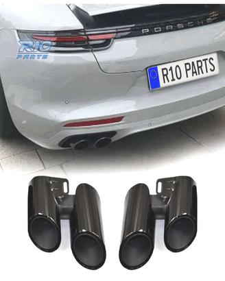 TERMINALI SCARICO PORSCHE PANAMERA 17- LOOK S NERO