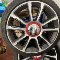 Cerchi in lega 17 pollici per 500 Abarth