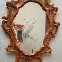 Preziosa specchiera, ventola veneziana del 1700