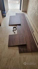 top cucina noce invecchiato