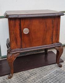 Comodino Vintage Stile Luigi XV in Legno Massello