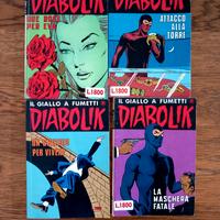4 fumetti Diabolik