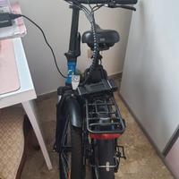Bici elettrica pieghevole Argento Piuma Blue
