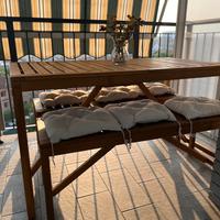 Tavolo e panche da giardino Ikea