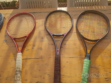 3 racchette da tennis