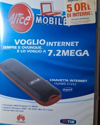 Chiavetta internet Alice Huawei