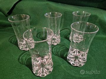 “Lotto bicchieri vintage anni 70/80 vetro”