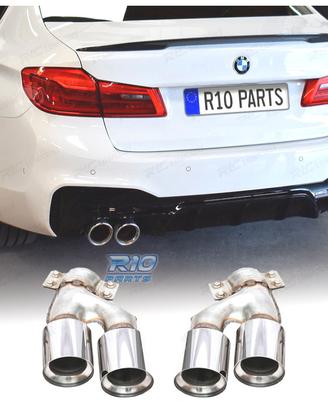 TERMINALI SCARICO BMW G30 G31 17-20 LOOK M5 ARGENT