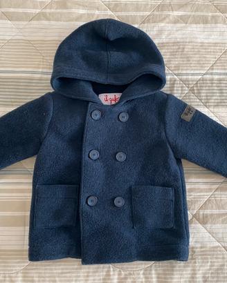 Giaccone doppiopetto bambino Il Gufo blu tg.12mesi