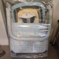 box neonato rialzino auto + pappa  e girello