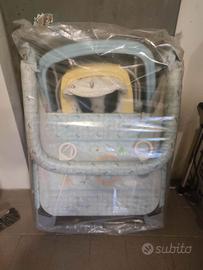 box neonato rialzino auto + pappa  e girello