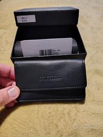 Portachiavi Roy Robson in pelle nera Nuovo!