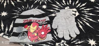Cappellino e guanti Avengers bambino 