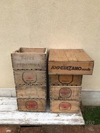 Cassa legno trasporto birra anni 60/70