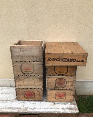 Cassa legno trasporto birra anni 60/70