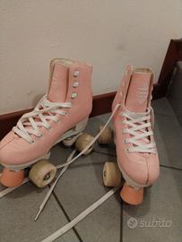 Pattini 4 ruote rosa oxelo