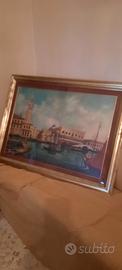 grande quadro dipinto veneziano firmato 