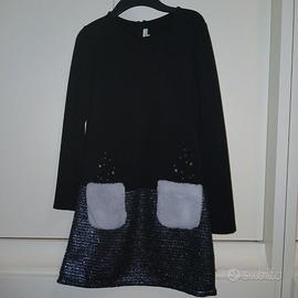 Abito bambina Catimini 10 anni con calza coordina