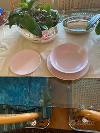 Servizio piatti da 6 IKEA DINERA in ceramica rosa