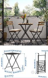 Set di Tavoli e sedie da esterno ikea